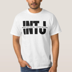 INTJマインドユーモアおもしろいINTJことわざミニマリスト Tシャツ