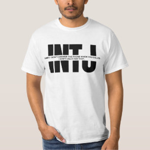 INTJユーモアおもしろいことわざミニマルINTJ引用文 Tシャツ