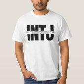INTJユーモア皮肉INTJ引用文ミニマル Tシャツ (正面)