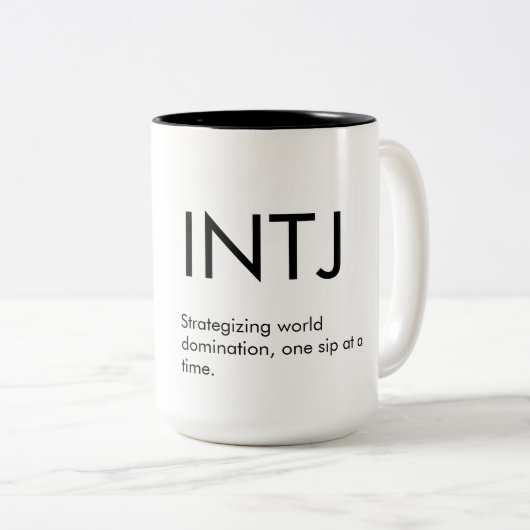 INTJ世界征服マグギフト ツートーンマグカップ (正面右)