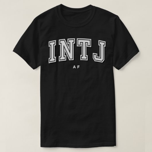INTJ内向型プライド建築家 Tシャツ (デザイン正面)