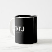 INTJ – 思慮深いタクティシャン(白) ツートーンマグカップ (正面左)