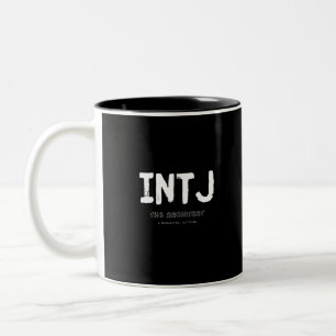 INTJ – 思慮深いタクティシャン（白） ツートーンマグカップ