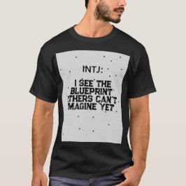 INTJ：青いプリント Tシャツ