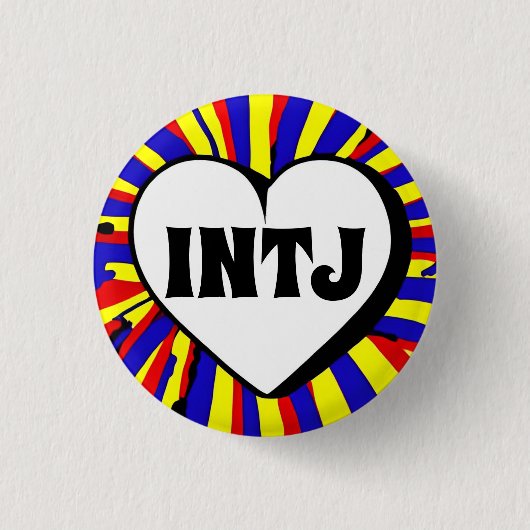 INTJ MBTI 3 Cmラウンドバッジ 缶バッジ (正面)