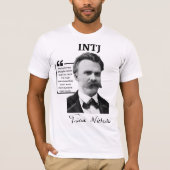 INTJ tシャツ- Friedrich Nietzsche Tシャツ (正面)