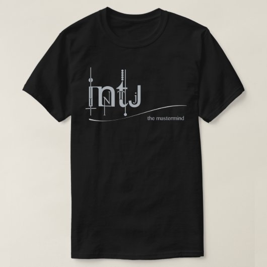 INTJ The Mastermind MBTIロゴ Tシャツ (デザイン正面)