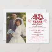 Into Forever 40周年結婚記念写真 招待状 (正面)