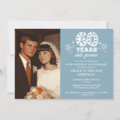 Into Forever 60th 結婚 Anniversary写真 招待状 (正面)