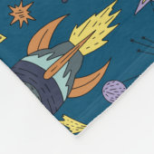 Into Space Cosmos Pattern   フリースブランケット (角)