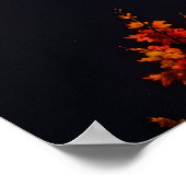 "Into the Abyss — Neon Black Hole Galaxy" Premium  ポスター (角)