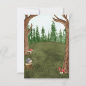 「Into The Forest」返信ハガキ 出欠カード (裏面)