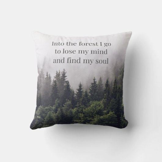 Into the forest I go  クッション (裏面)