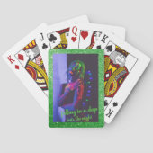 Into the Night （緑の背景）買い物袋 トランプ (裏面)