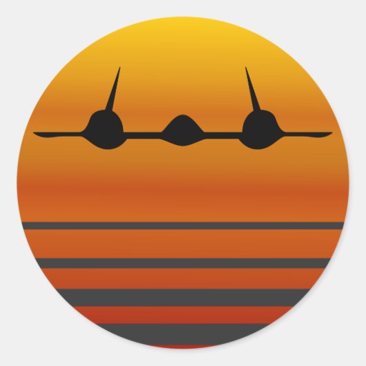 Into the Sunset - ブラックバード ラウンドシール (正面)