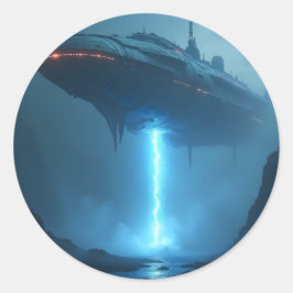 Into The Void – Deep Space Abstract Classic Round ラウンドシール