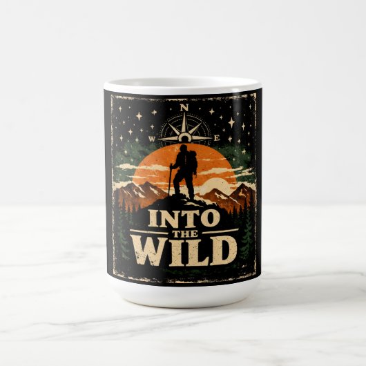 Into The Wild – Adventure Freedom Camping コーヒーマグカップ (中央)