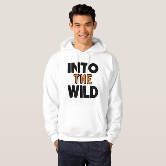 Into the Wild Bold Adventure Typography パーカ (正面フル)