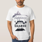 INTO THE WILD - Happiness is only real when shared Tシャツ (正面)