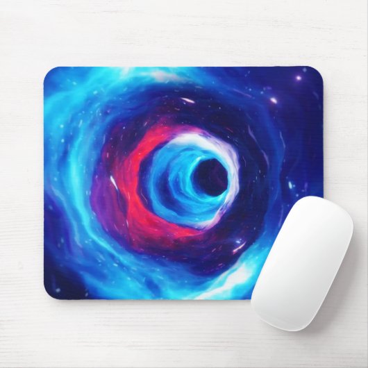 "Into the Wormhole" Space Art Mousepad マウスパッド (マウス)