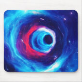 "Into the Wormhole" Space Art Mousepad マウスパッド (正面)