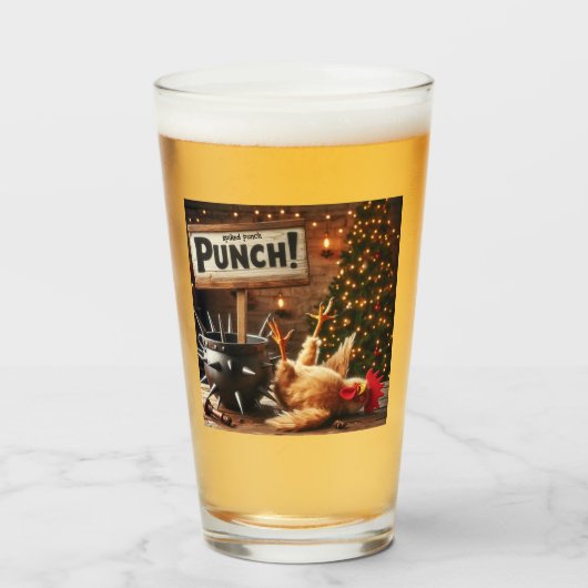 Intoxicated Chicken Glass タンブラーグラス (ドリンク正面)