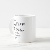INTP MBTIマイヤーズ-ブリッグス型指標人格 コーヒーマグカップ (正面左)