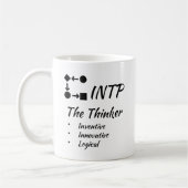 INTP MBTIマイヤーズ-ブリッグス型指標人格 コーヒーマグカップ (左)