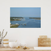 Intracoastal Waterway at Oak Island, NC -プリント ポスター (キッチン)