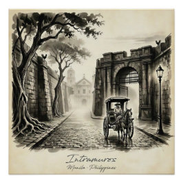 Intramuros Manila Kalesa Heritage  ポスター