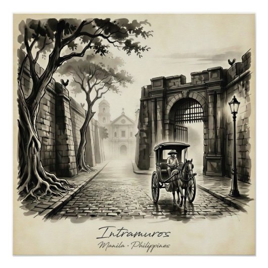 Intramuros Manila Kalesa Heritage  ポスター (正面)