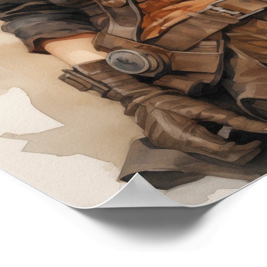 Intrepid Steampunk Explorers Dynamic Duo Art ポスター (角)