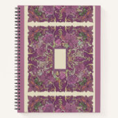 Intricate Amethyst Floral Mandala Notebook ノートブック (正面)