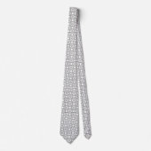 Intricate black geometric pattern with star-like  ネクタイ (正面)