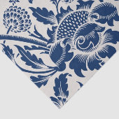 Intricate blue floral pattern on light background 薄葉紙 (詳細)