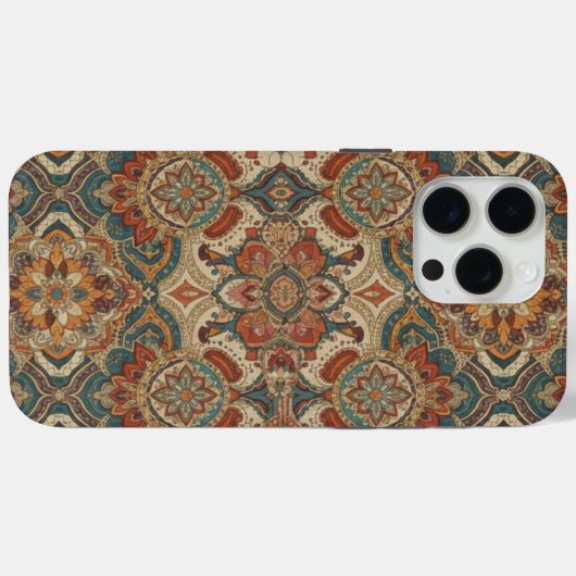 Intricate Bohemian Mandala Pattern Phone Case Case-Mate iPhoneケース (裏面 (横))
