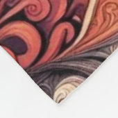 Intricate Boho Abstract Mandala Pattern フリースブランケット (角)