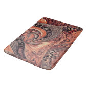 Intricate Boho Abstract Mandala Pattern Bath Mat バスマット (アングル)