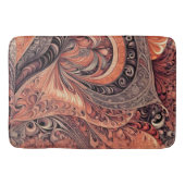 Intricate Boho Abstract Mandala Pattern Bath Mat バスマット (正面)
