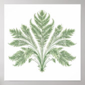 Intricate Botanical Symmetry: Fractal Flora ポスター (正面)