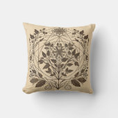 Intricate Botanical Throw Pillow クッション (正面)