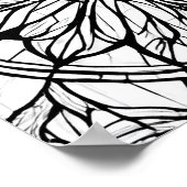 Intricate Cathedral Line Pattern: Stained-Glass ポスター (角)