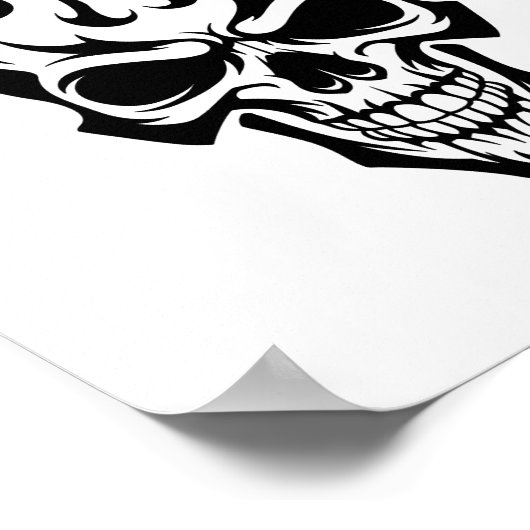 Intricate Celtic Knotwork Skull Poster - Detailed  ポスター (角)