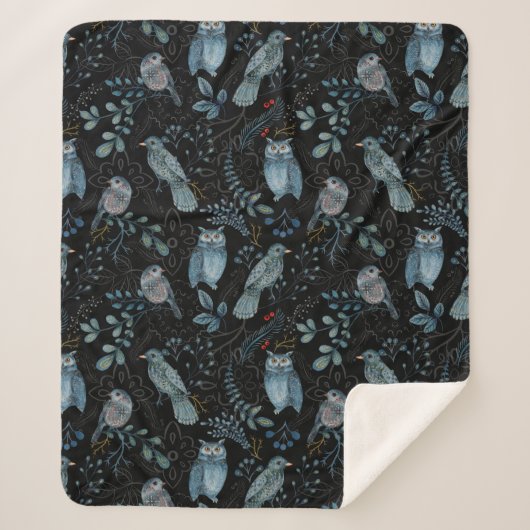 Intricate  floral and paisley  pattern  シェルパブランケット (正面)