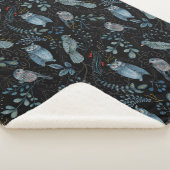 Intricate  floral and paisley  pattern  シェルパブランケット (3/4)