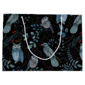 Intricate  floral and paisley  pattern  ラージペーパーバッグ (裏面)