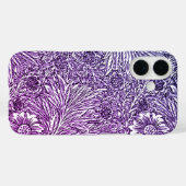 Intricate Floral Design in Purple Hues and White Case-Mate iPhoneケース (裏面 (横))