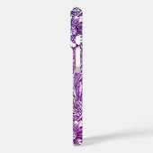 Intricate Floral Design in Purple Hues and White Case-Mate iPhoneケース (裏面 / 左)