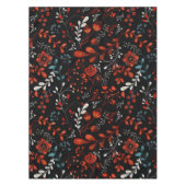 Intricate floral pattern with gold and white  tabl テーブルクロス (正面)