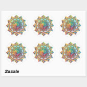 Intricate Geometric Mandala Sticker ラウンドシール (シート)